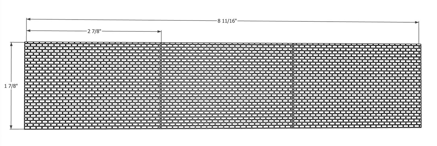 00118-2 - 3 Pack - Retaining Wall Small Block - N Scale Model Kit