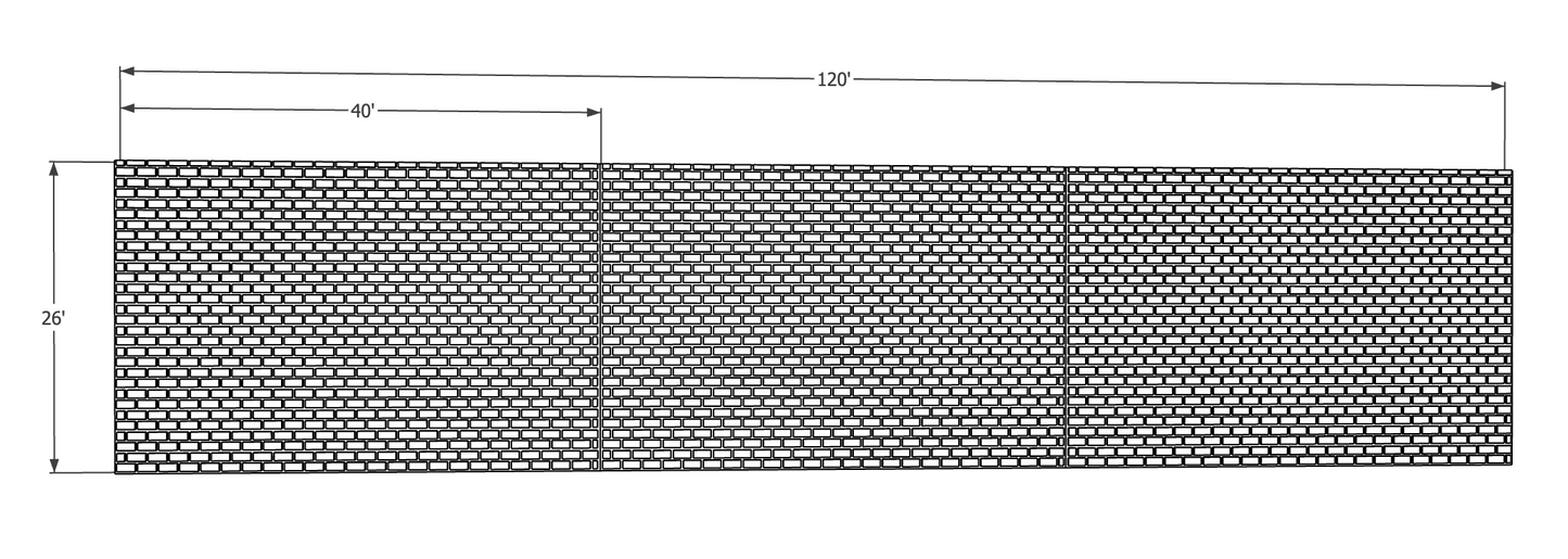 00118-2 - 3 Pack - Retaining Wall Small Block - N Scale Model Kit