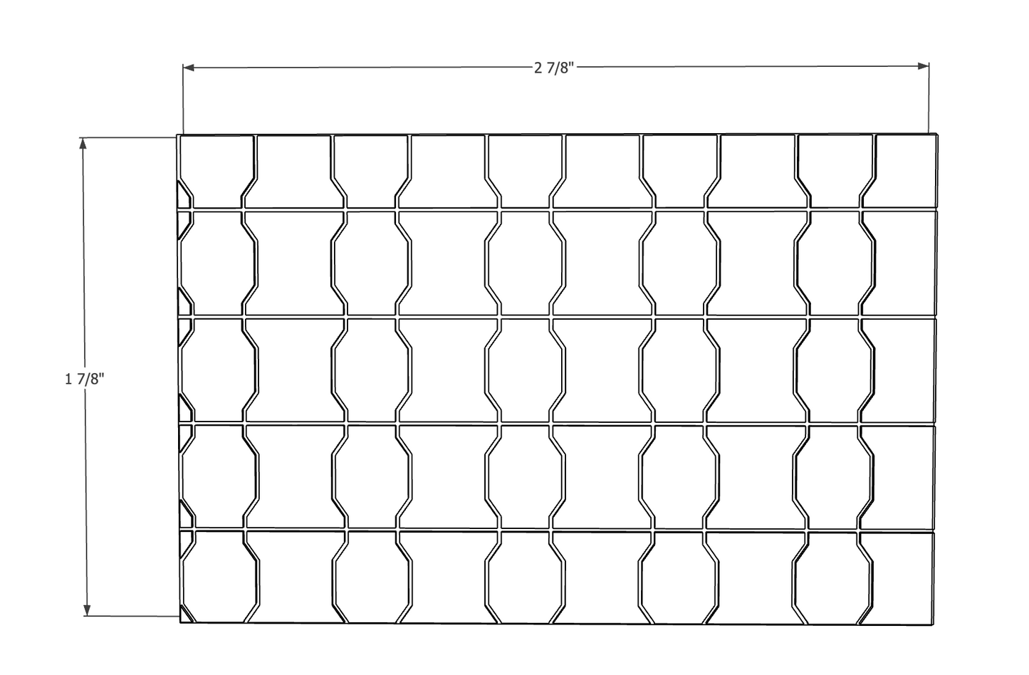 00118-3 - 3 Pack - Retaining Wall Zig Zag Block - N Scale Model Kit