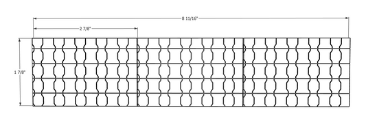 00118-3 - 3 Pack - Retaining Wall Zig Zag Block - N Scale Model Kit