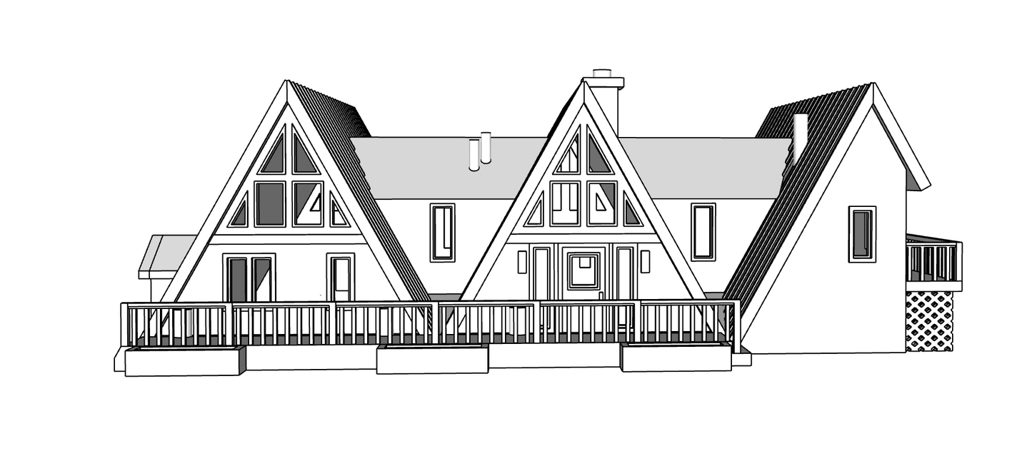 00120 - The Delta House - Right - N Scale Model Kit