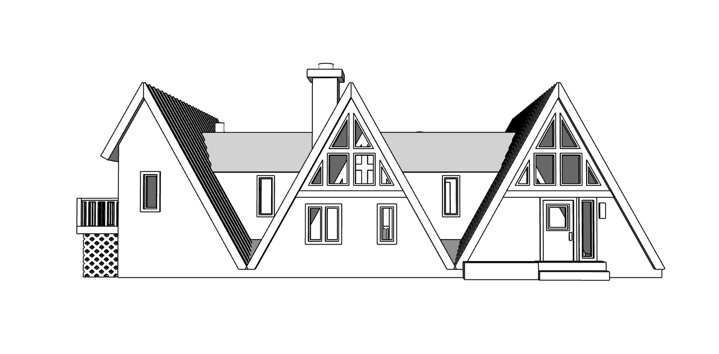 00120 - The Delta House - Right - N Scale Model Kit