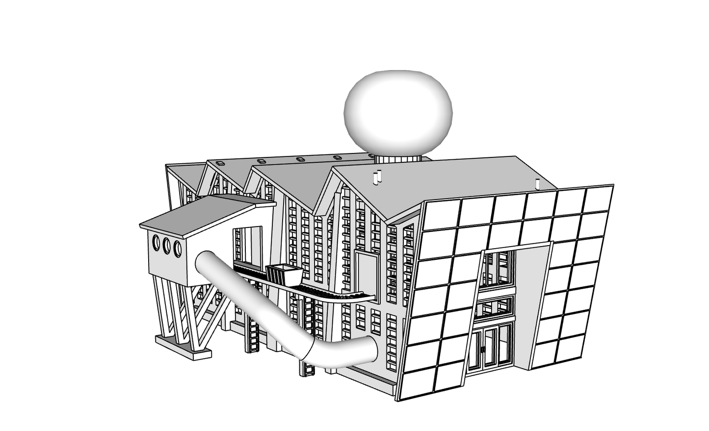 00109 - Wonder Works Kids Museum - N Scale Model Kit