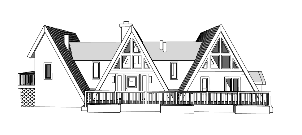 00120-1 - The Delta House - Left - N Scale Model Kit