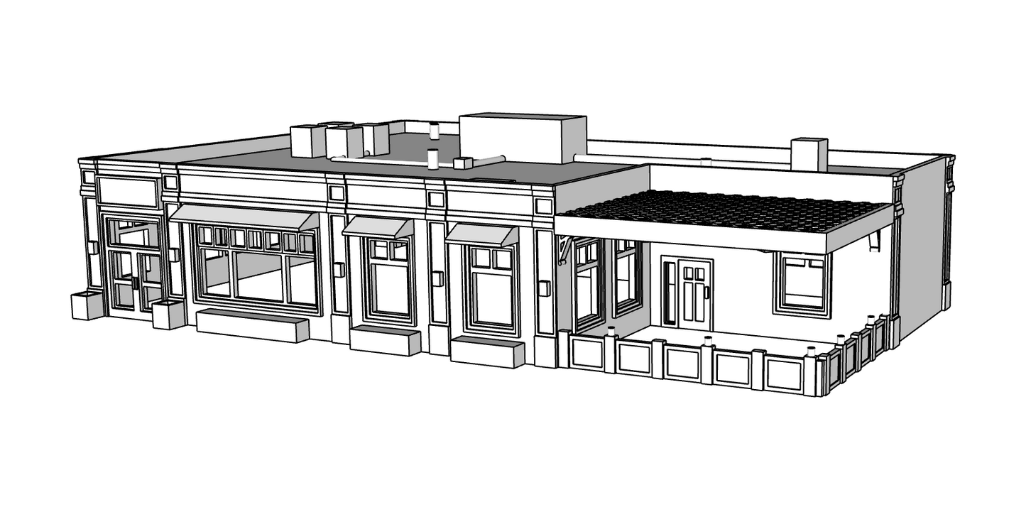 00121 - The Crown and Anchor Tavern - N Scale Model Kit