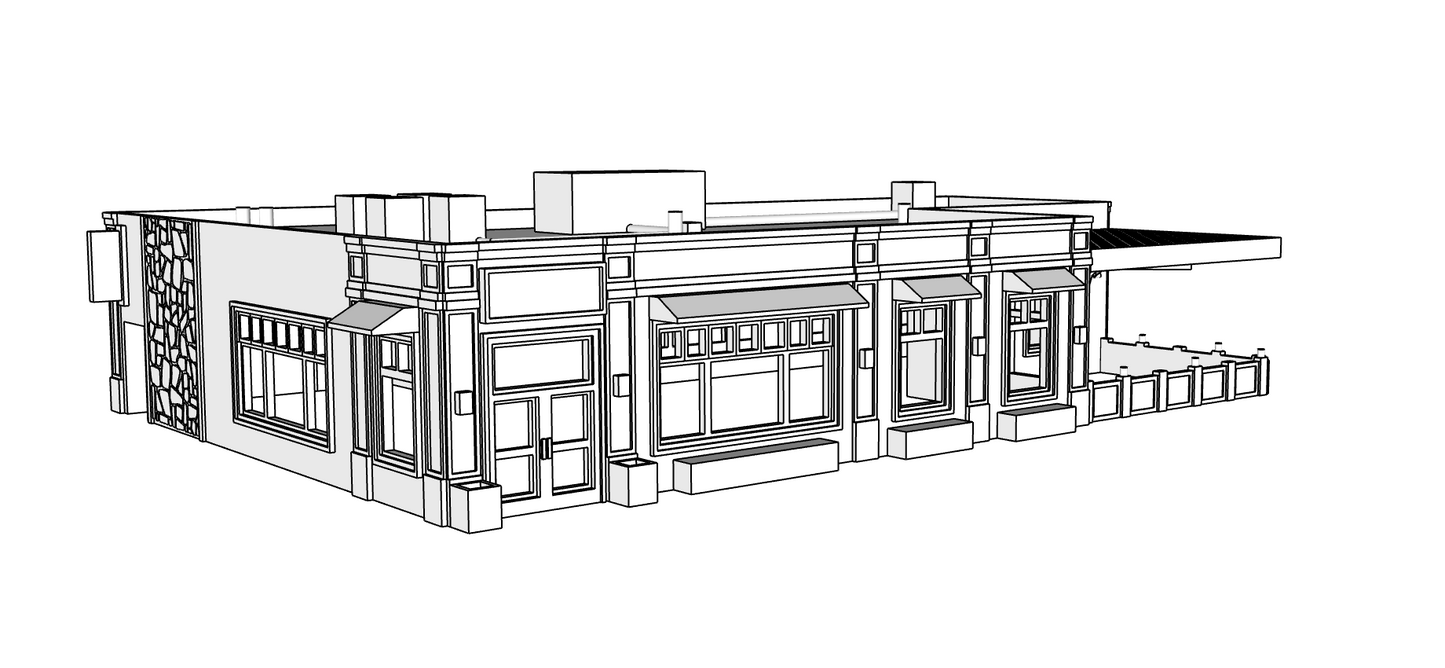 00121 - The Crown and Anchor Tavern - N Scale Model Kit