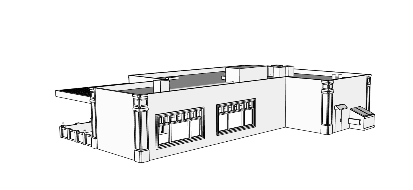 00121 - The Crown and Anchor Tavern - N Scale Model Kit
