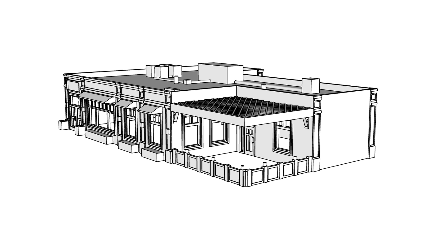 00121 - The Crown and Anchor Tavern - N Scale Model Kit