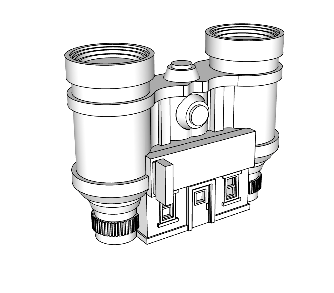 00119 - Binocular Camera Shop - N Scale Model Kit