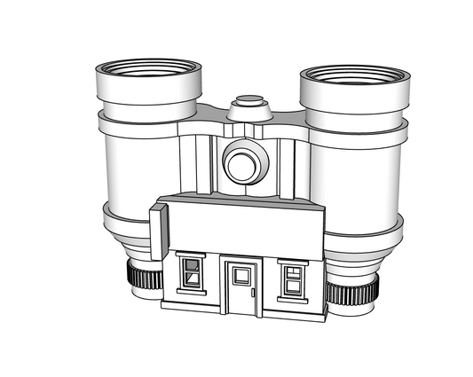 00119 - Binocular Camera Shop - N Scale Model Kit