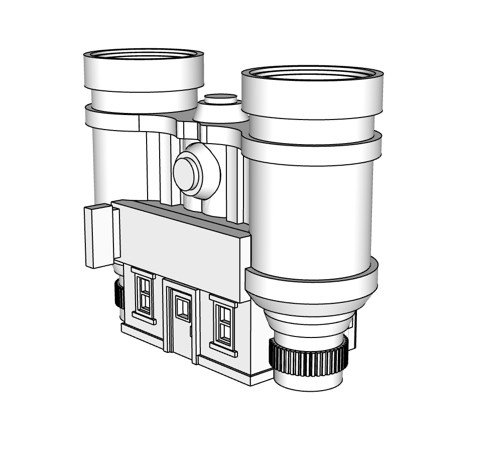 00119 - Binocular Camera Shop - N Scale Model Kit