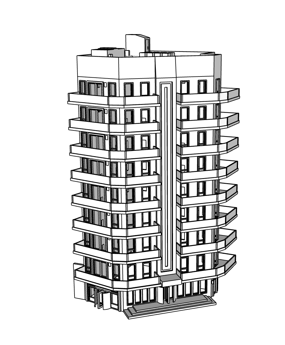 00124 - Arden Skyscraper - N Scale Model Kit