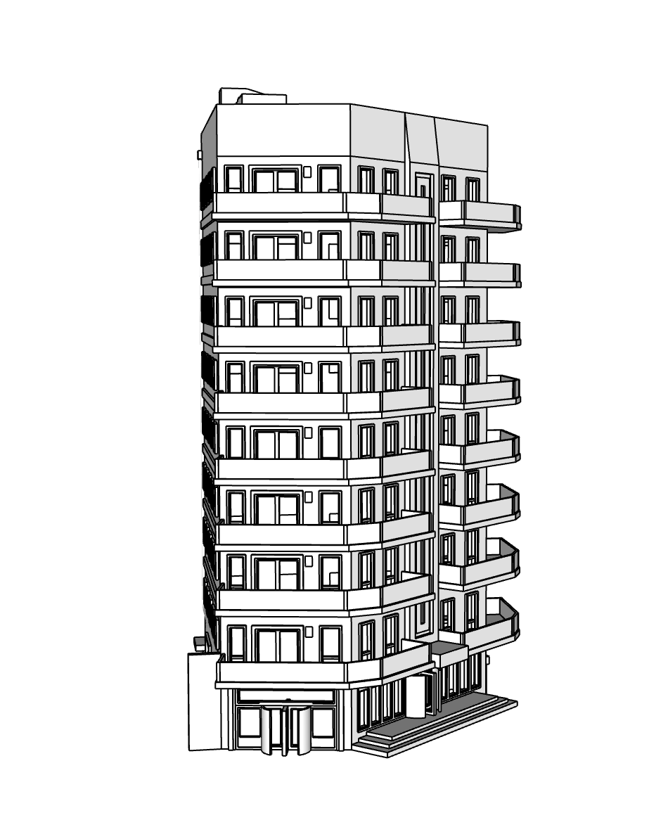 00124 - Arden Skyscraper - N Scale Model Kit