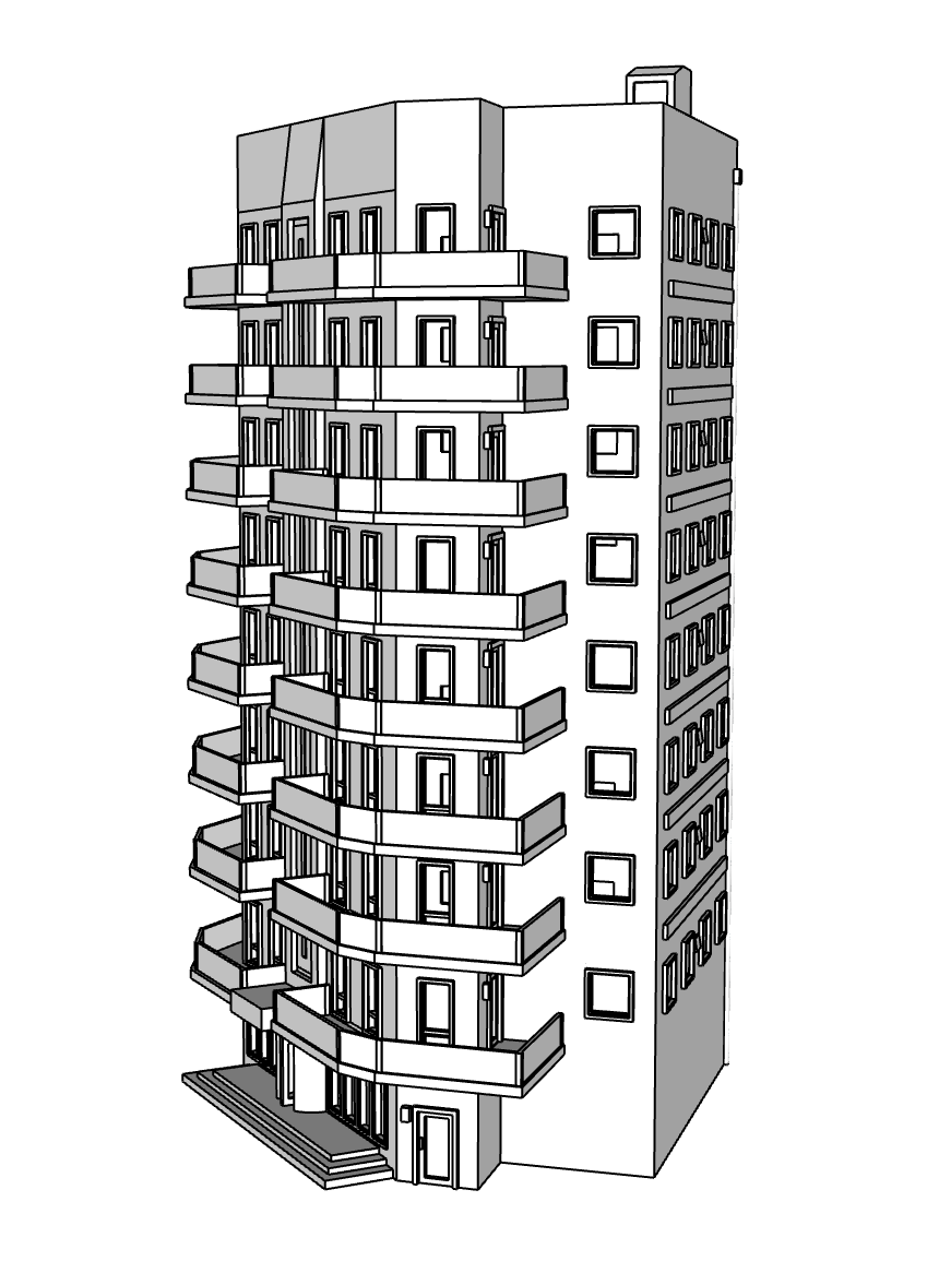 00124 - Arden Skyscraper - N Scale Model Kit