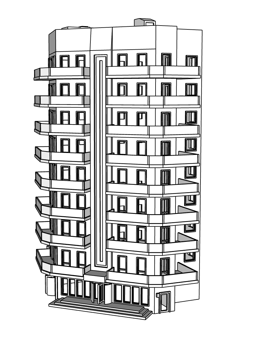 00124 - Arden Skyscraper - N Scale Model Kit