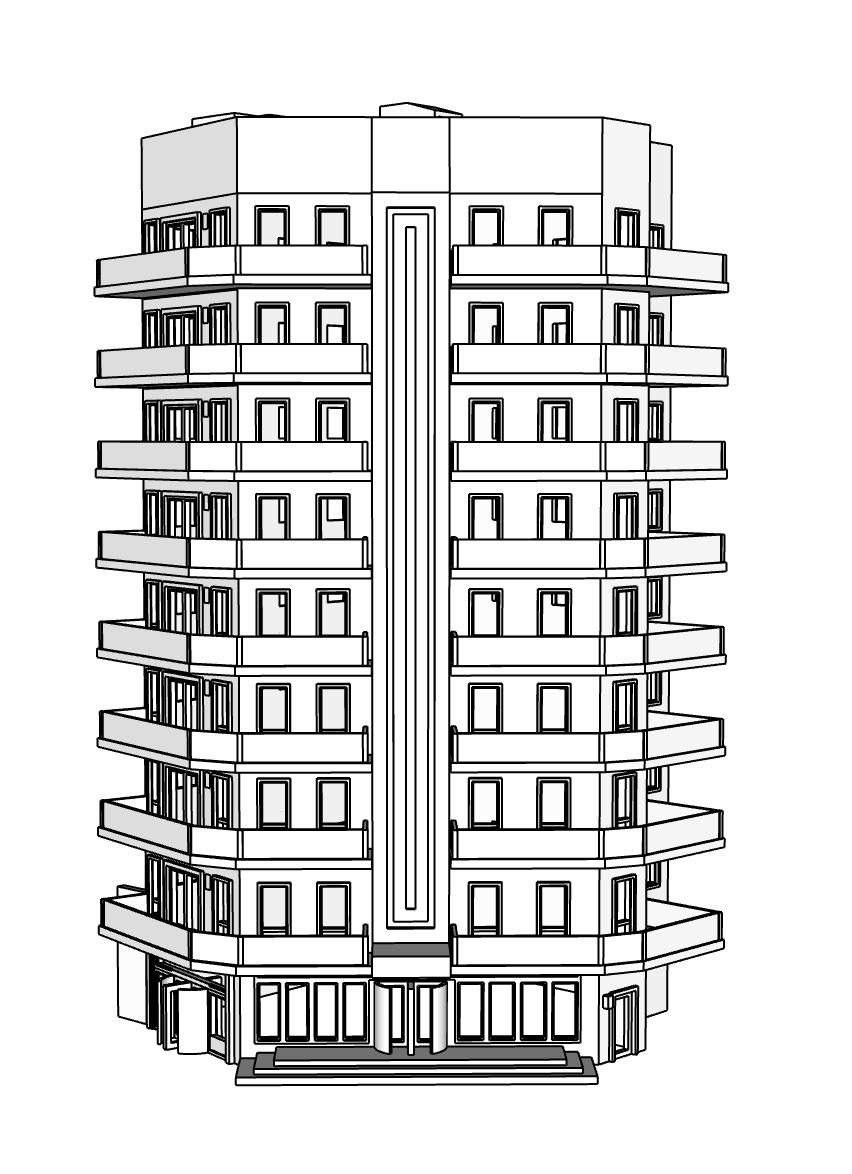 00124 - Arden Skyscraper - N Scale Model Kit