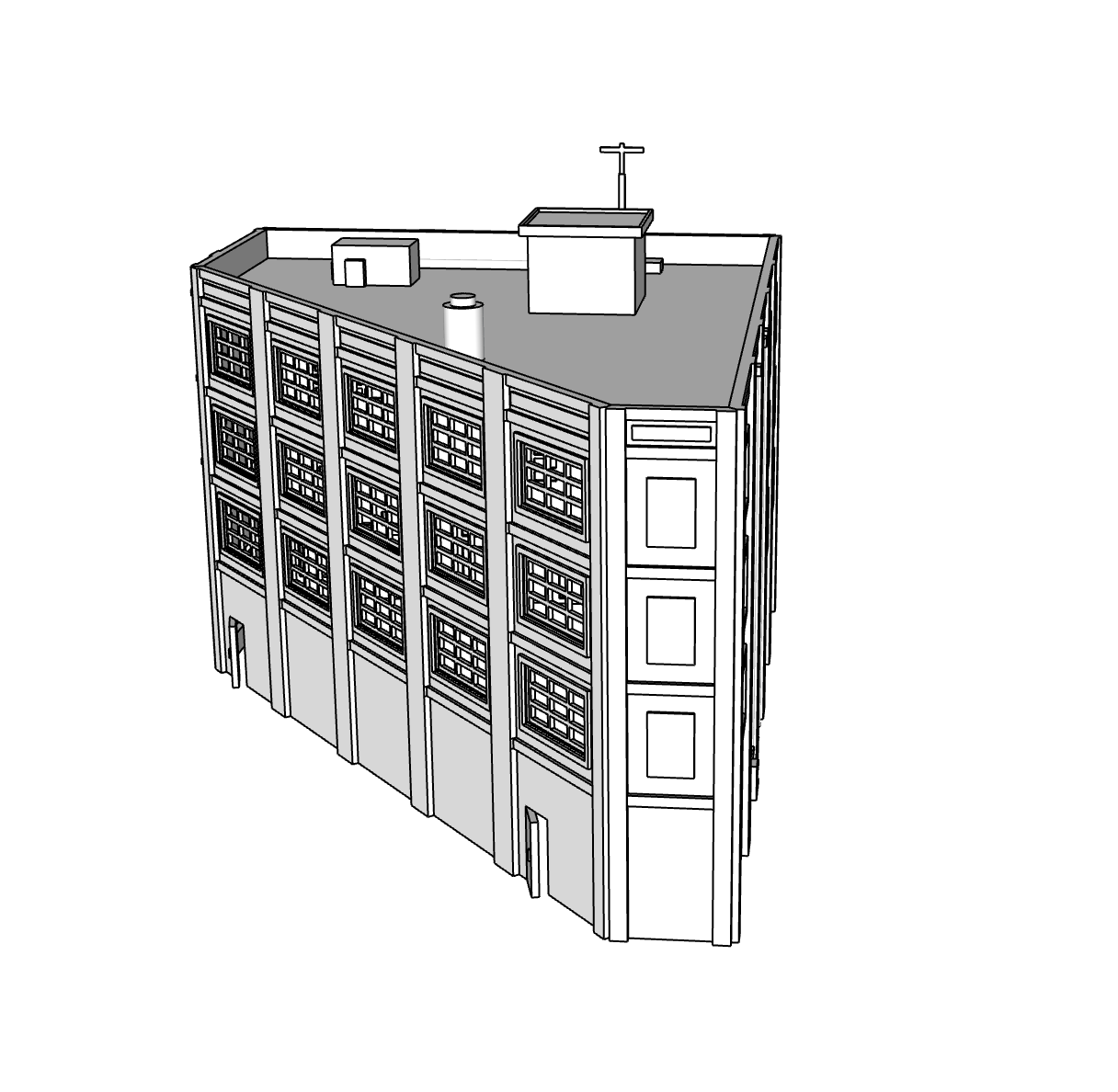 00128 - The Wedge Corner Store - N Scale Model Kit