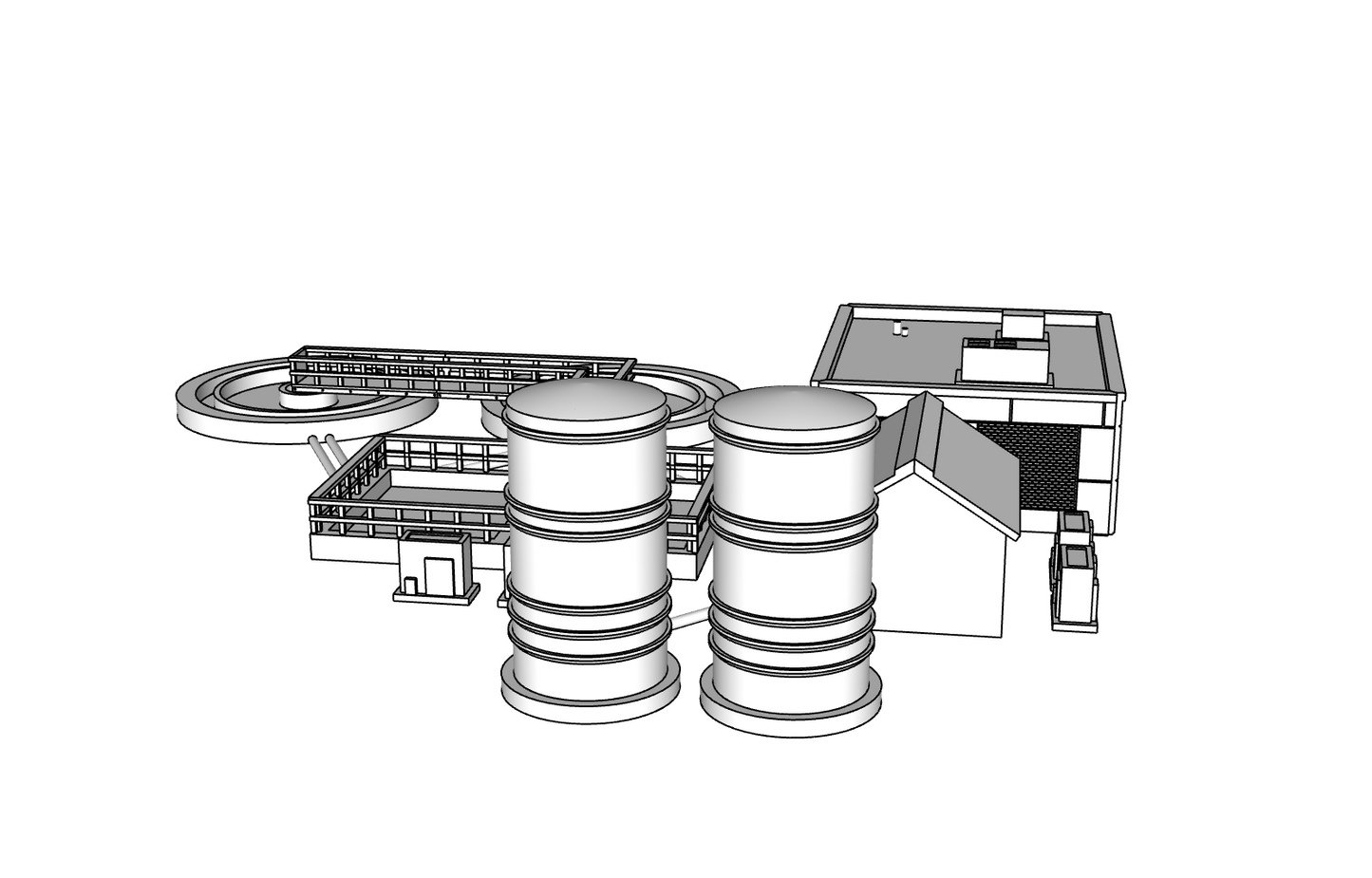 00132 - Granite Falls Water Treatment Facility- N Scale Model Kit
