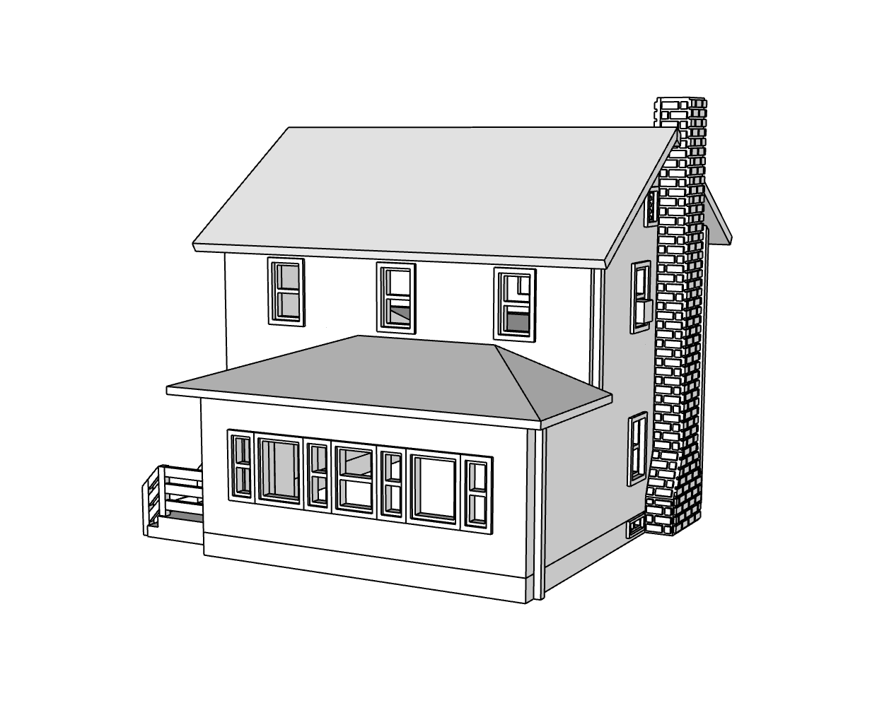 00133 - Shoreline Ave Homestead - N Scale Model Kit