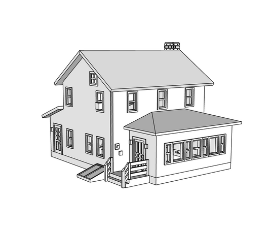 00133 - Shoreline Ave Homestead - N Scale Model Kit