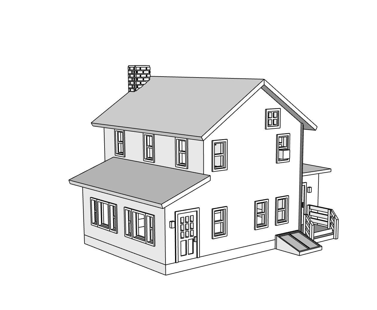 00133 - Shoreline Ave Homestead - N Scale Model Kit