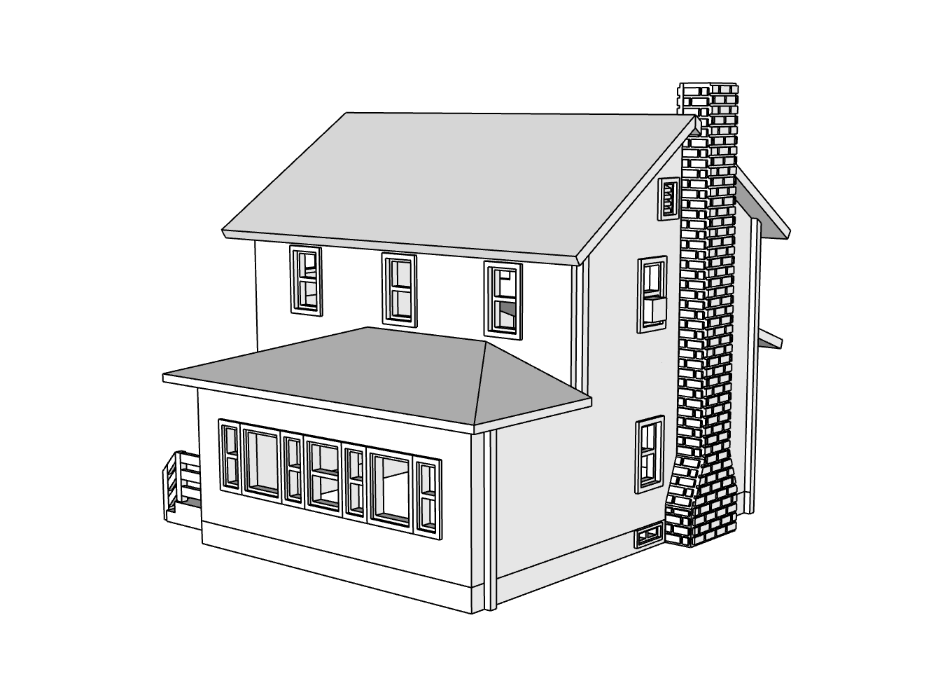 00133 - Shoreline Ave Homestead - N Scale Model Kit