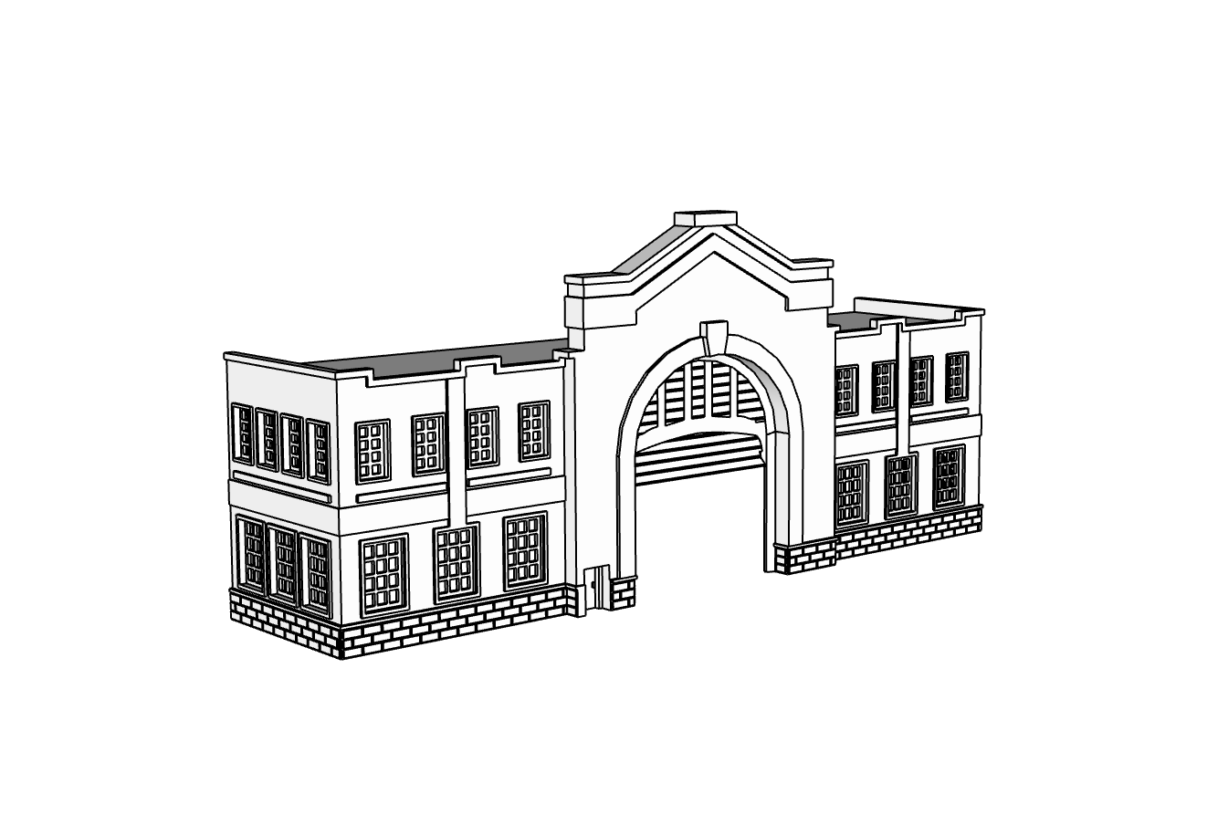 00136-1 - Pier 45 Low Relief - N Scale Model Kit