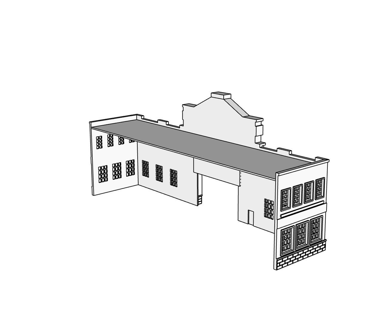 00136-1 - Pier 45 Low Relief - N Scale Model Kit