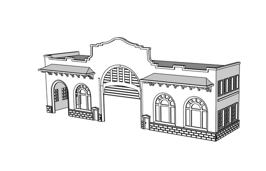 00136 - Pier 44 Low Relief - N Scale Model Kit