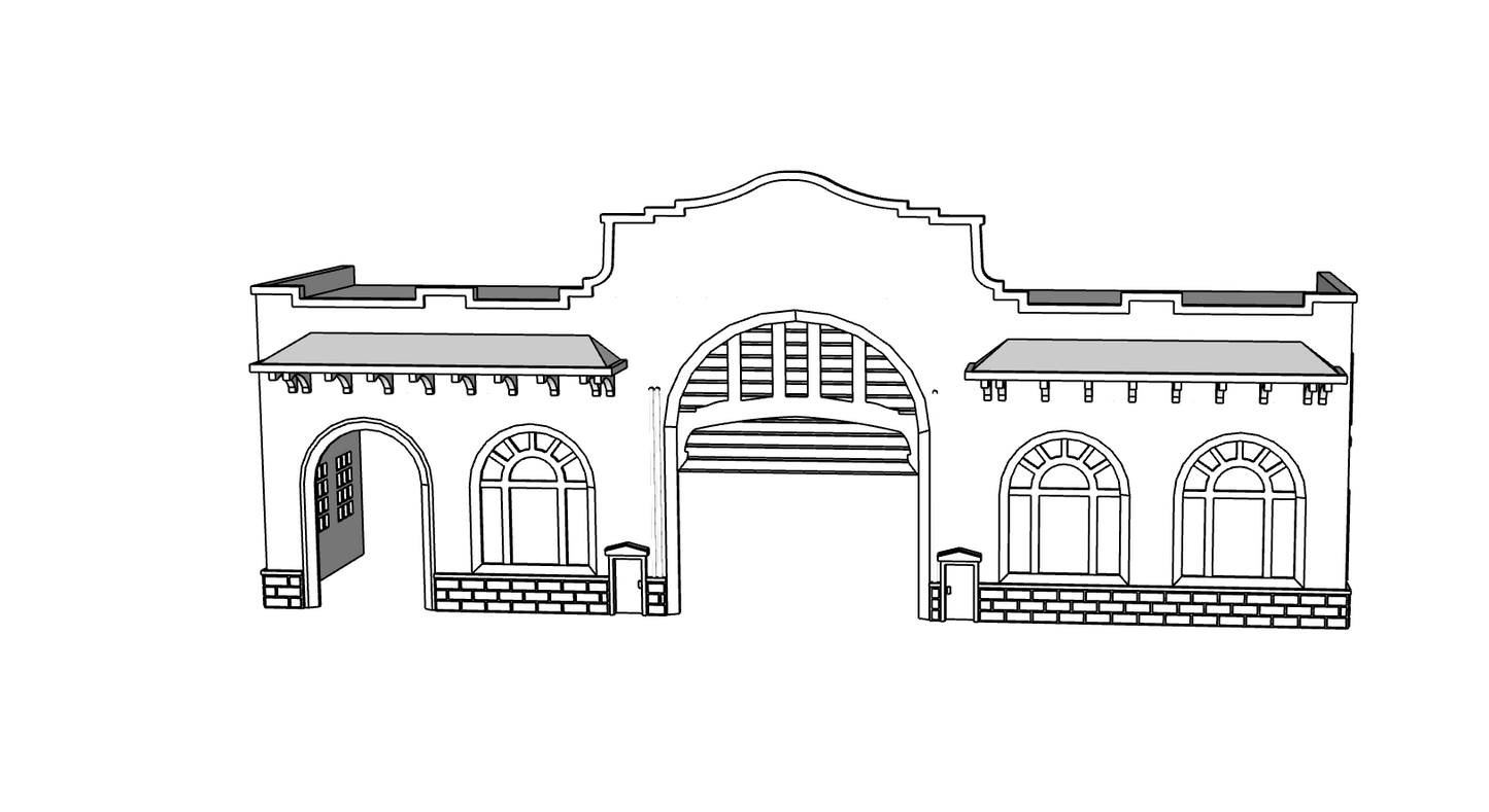 00136 - Pier 44 Low Relief - N Scale Model Kit