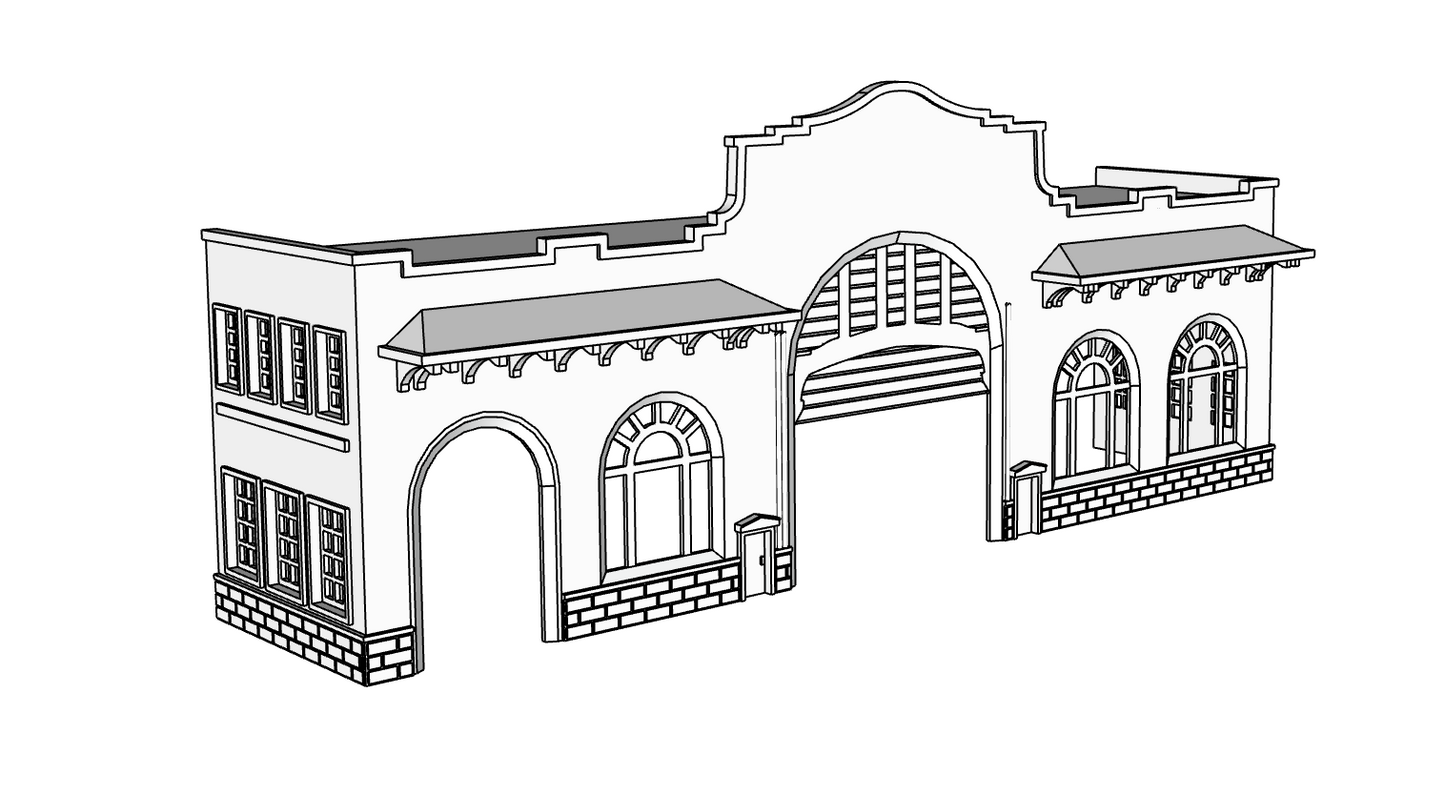 00136 - Pier 44 Low Relief - N Scale Model Kit