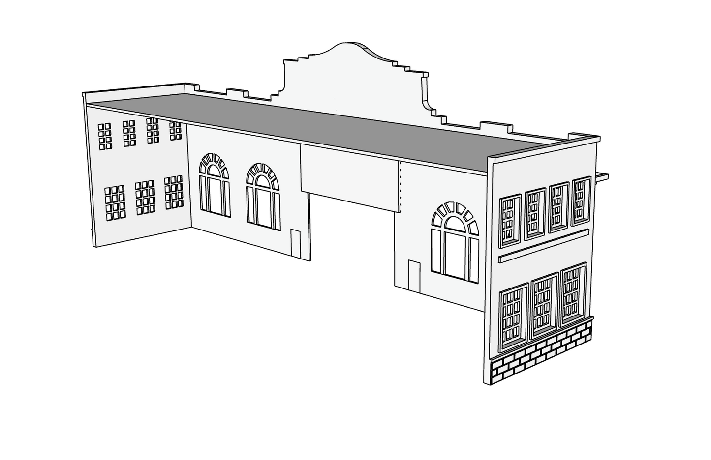 00136 - Pier 44 Low Relief - N Scale Model Kit