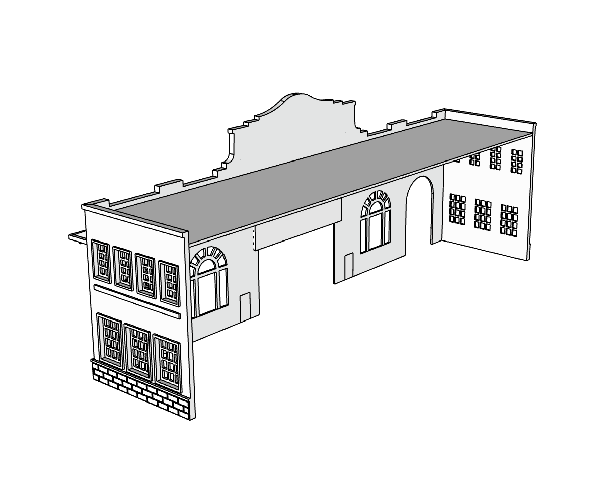 00136 - Pier 44 Low Relief - N Scale Model Kit