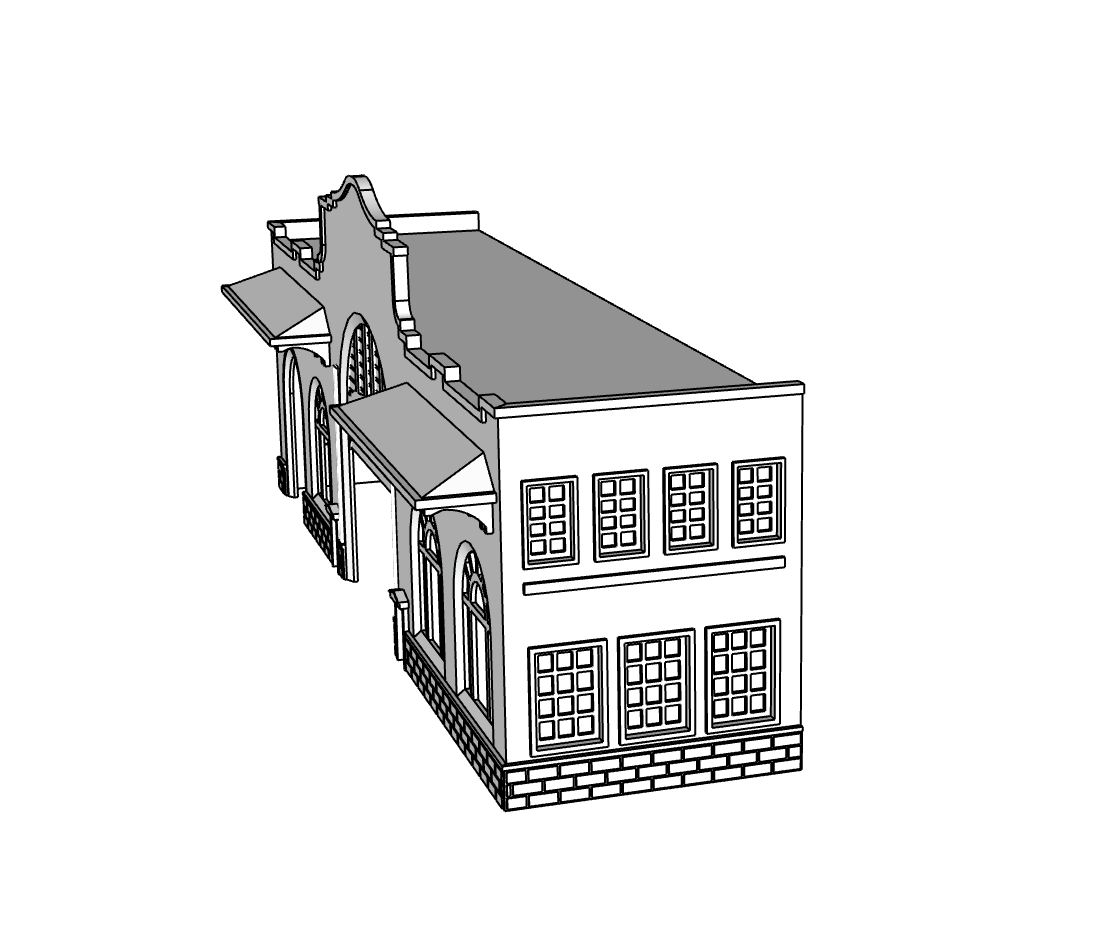 00136 - Pier 44 Low Relief - N Scale Model Kit