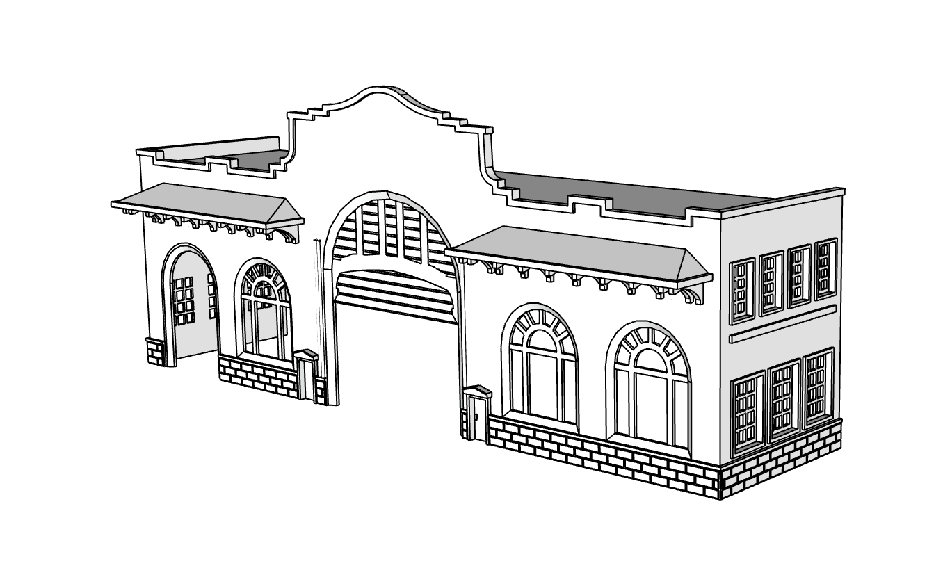 00136 - Pier 44 Low Relief - N Scale Model Kit