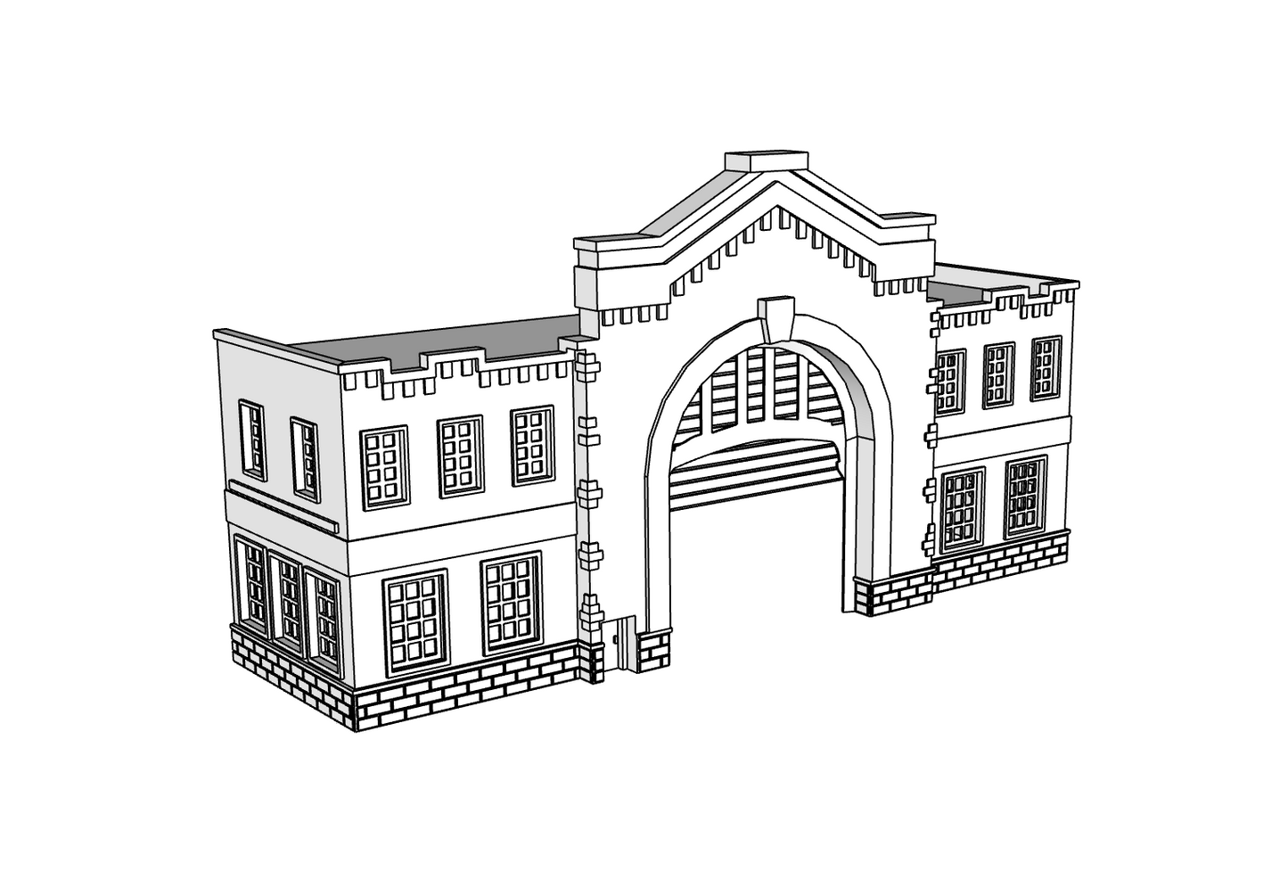 00136-2 - Pier 46 Low Relief - N Scale Model Kit