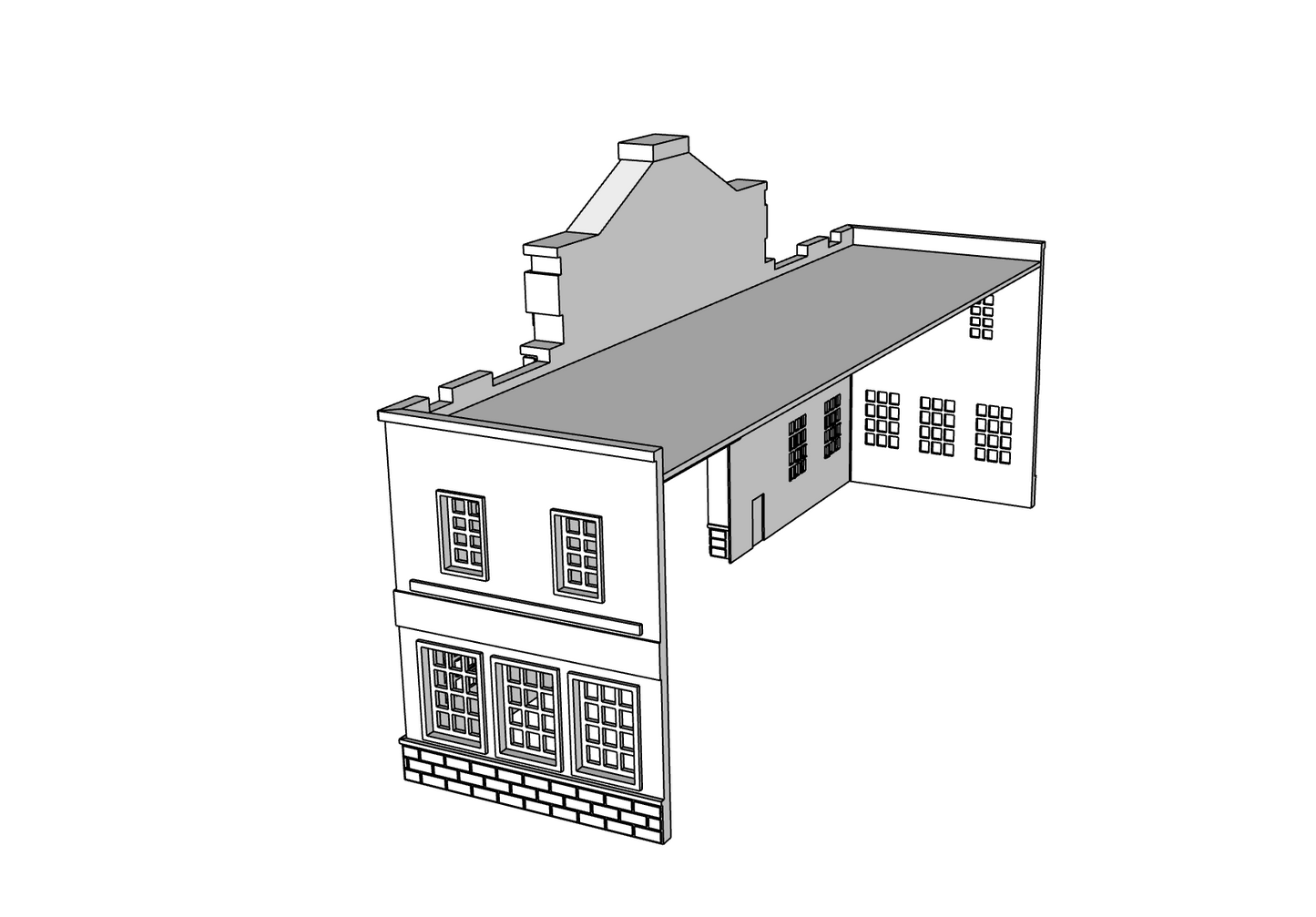 00136-2 - Pier 46 Low Relief - N Scale Model Kit