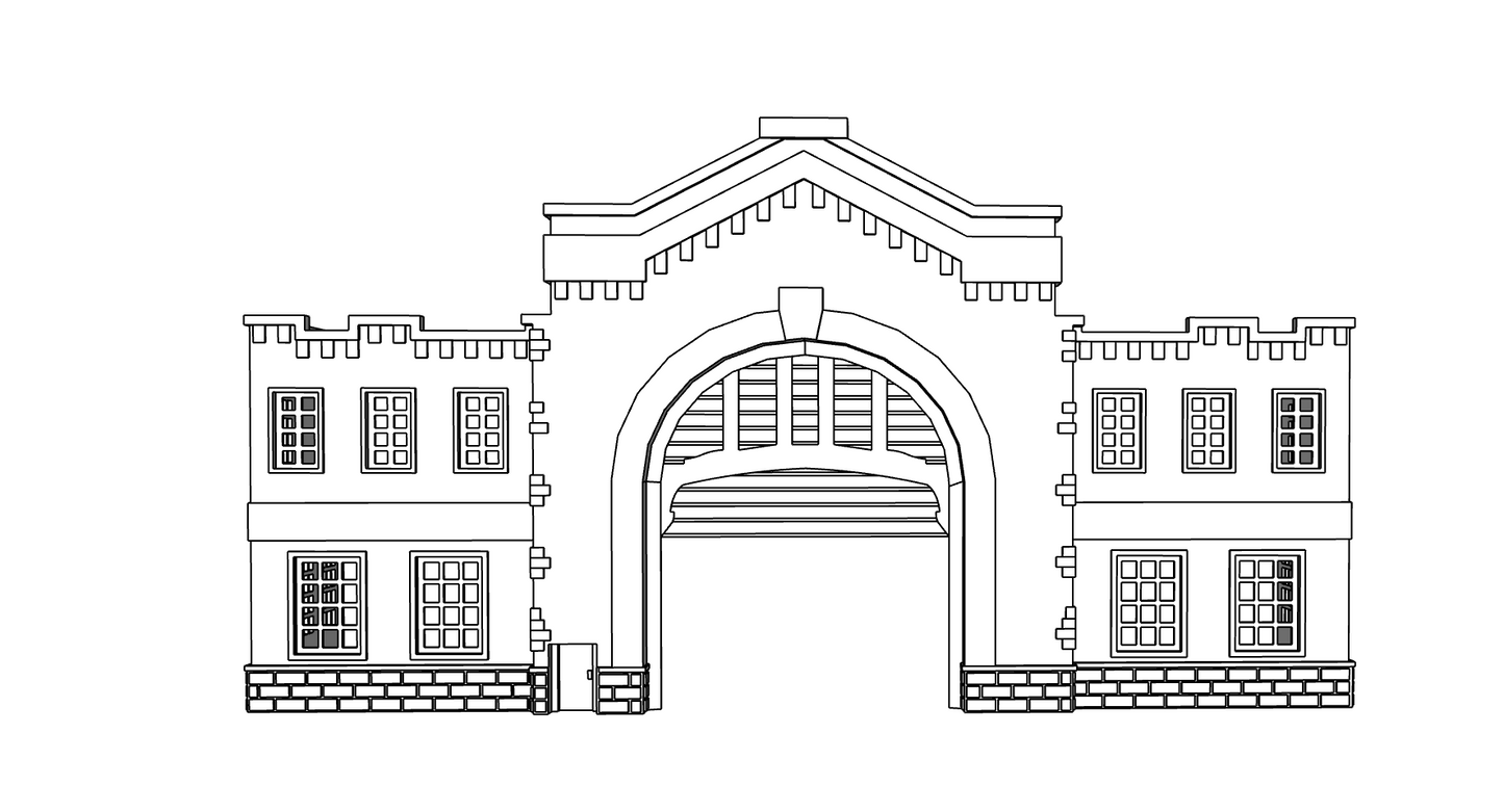00136-2 - Pier 46 Low Relief - N Scale Model Kit