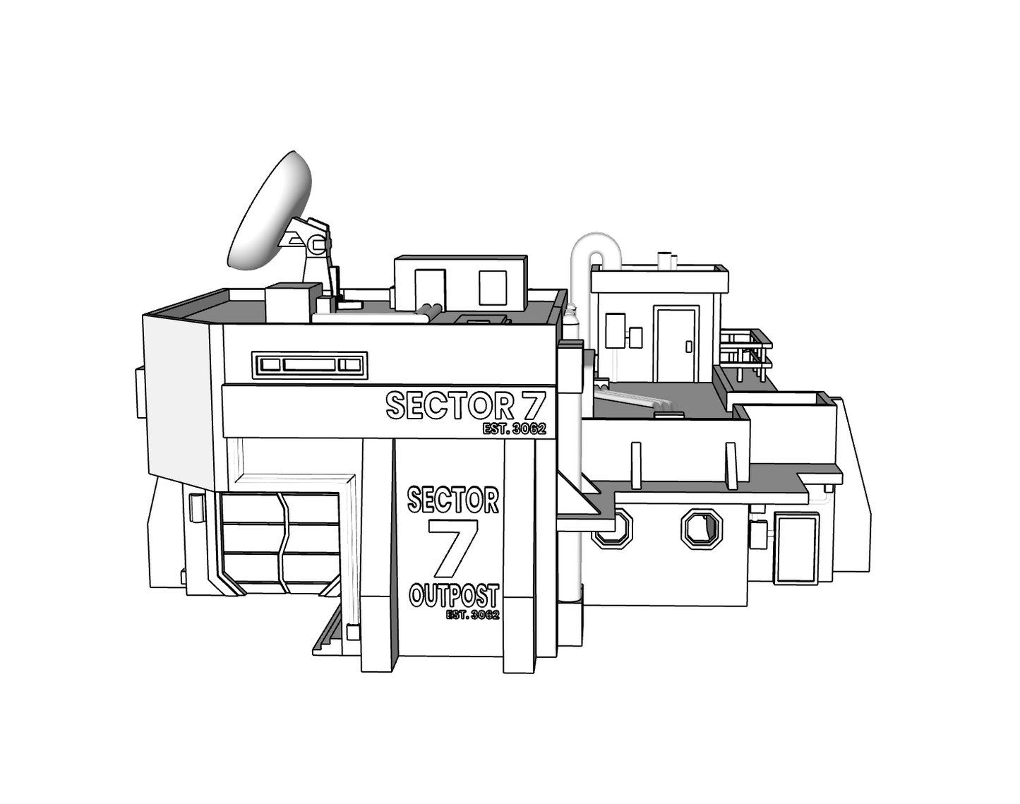 00135 - Sector 7 - N Scale Model Kit