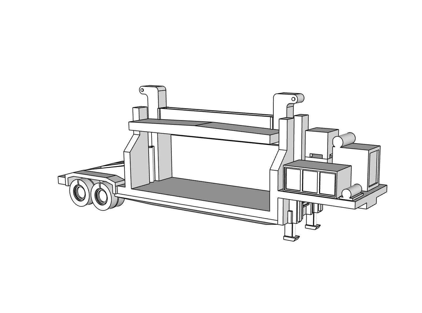 00142 - Crusher Truck - N Scale Model Kit