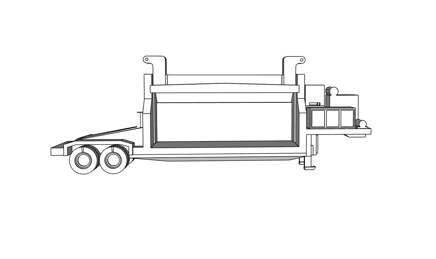 00142 - Crusher Truck - N Scale Model Kit