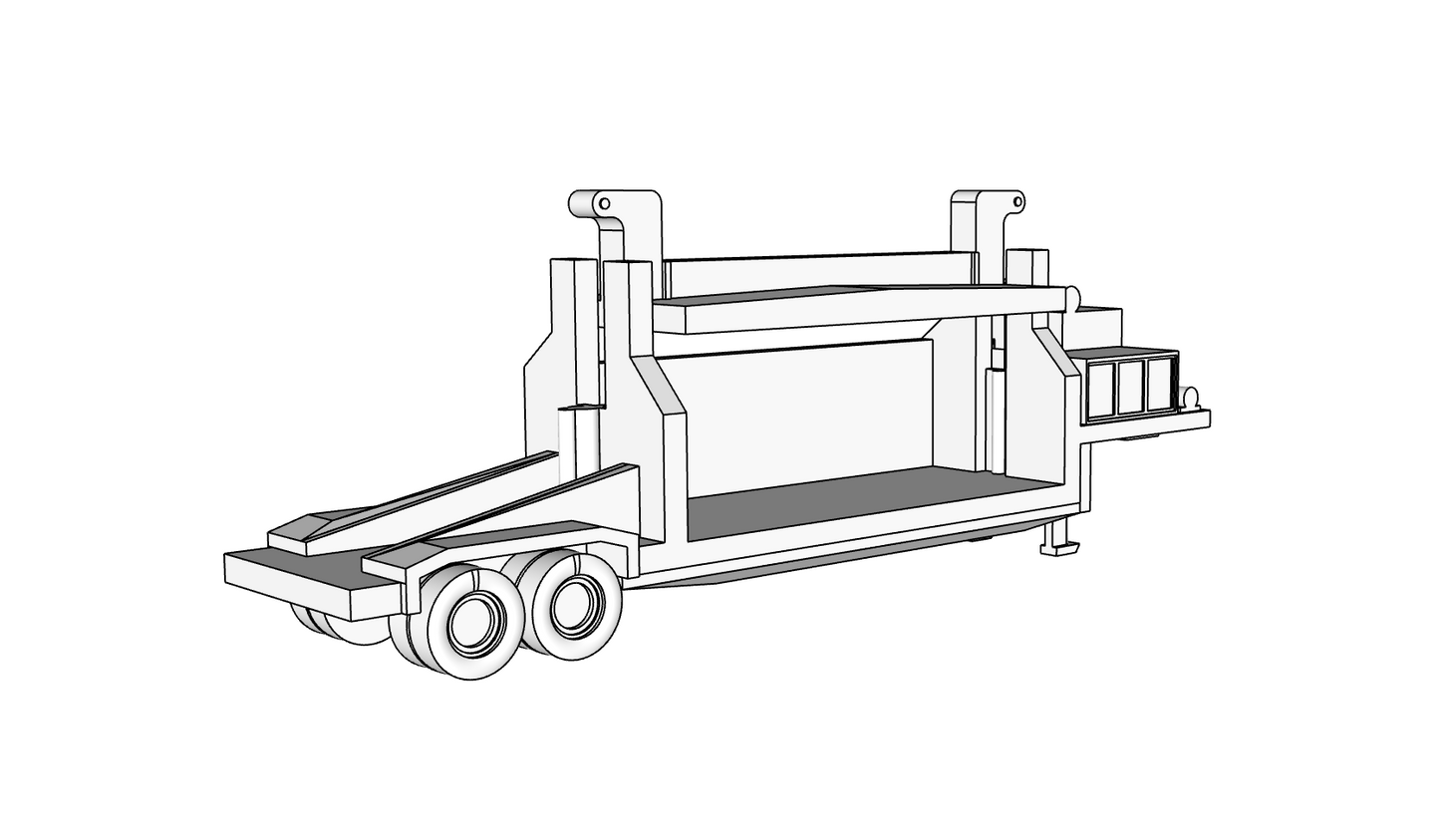 00142 - Crusher Truck - N Scale Model Kit