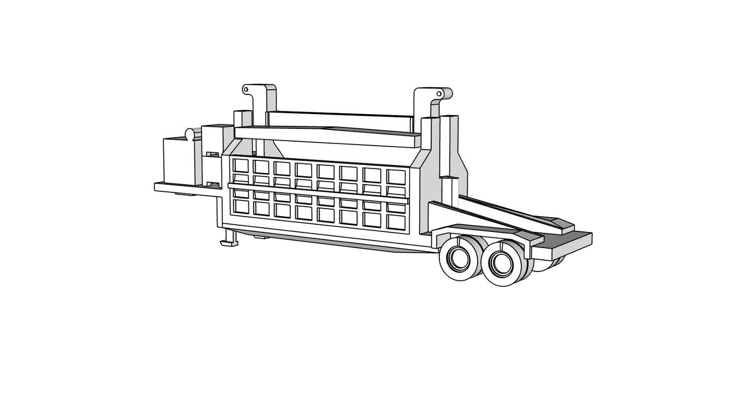 00142 - Crusher Truck - N Scale Model Kit