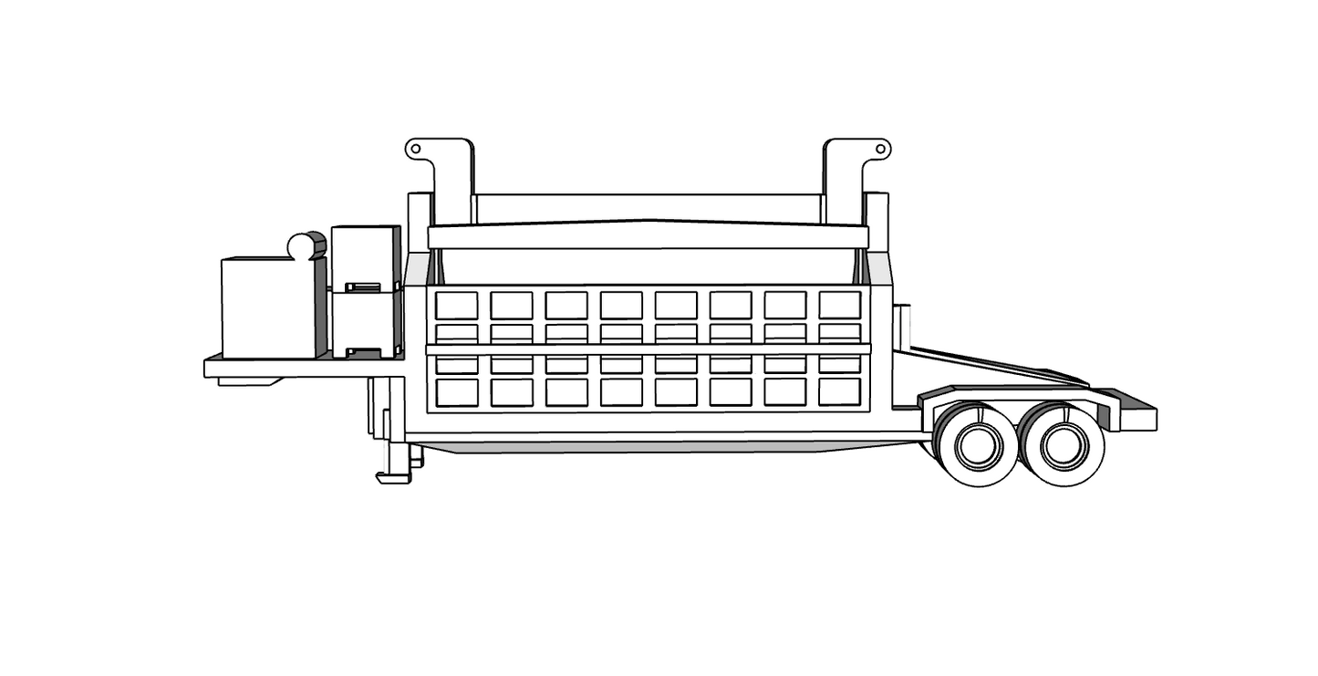 00142 - Crusher Truck - N Scale Model Kit