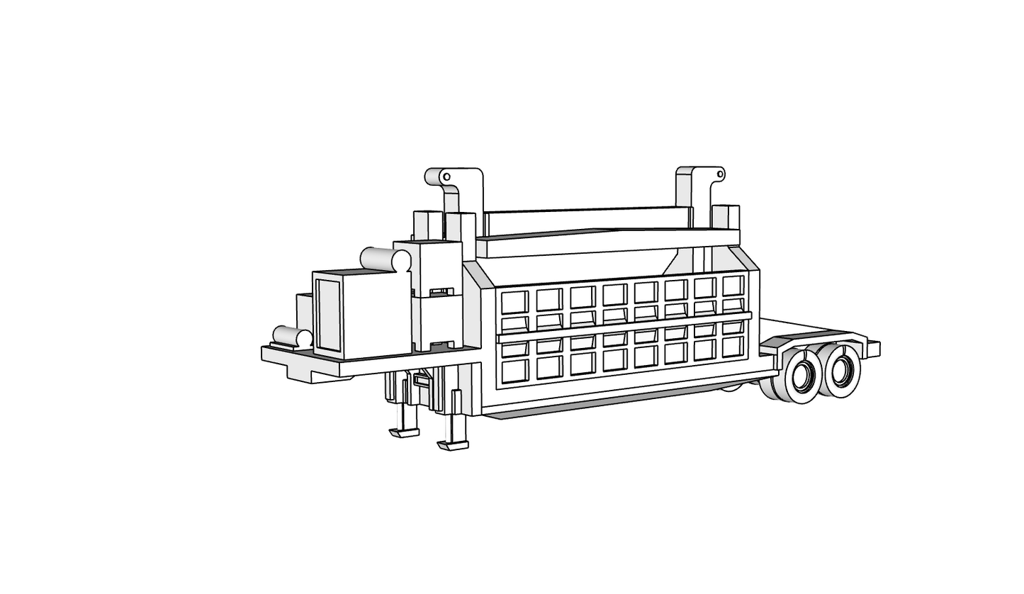 00142 - Crusher Truck - N Scale Model Kit