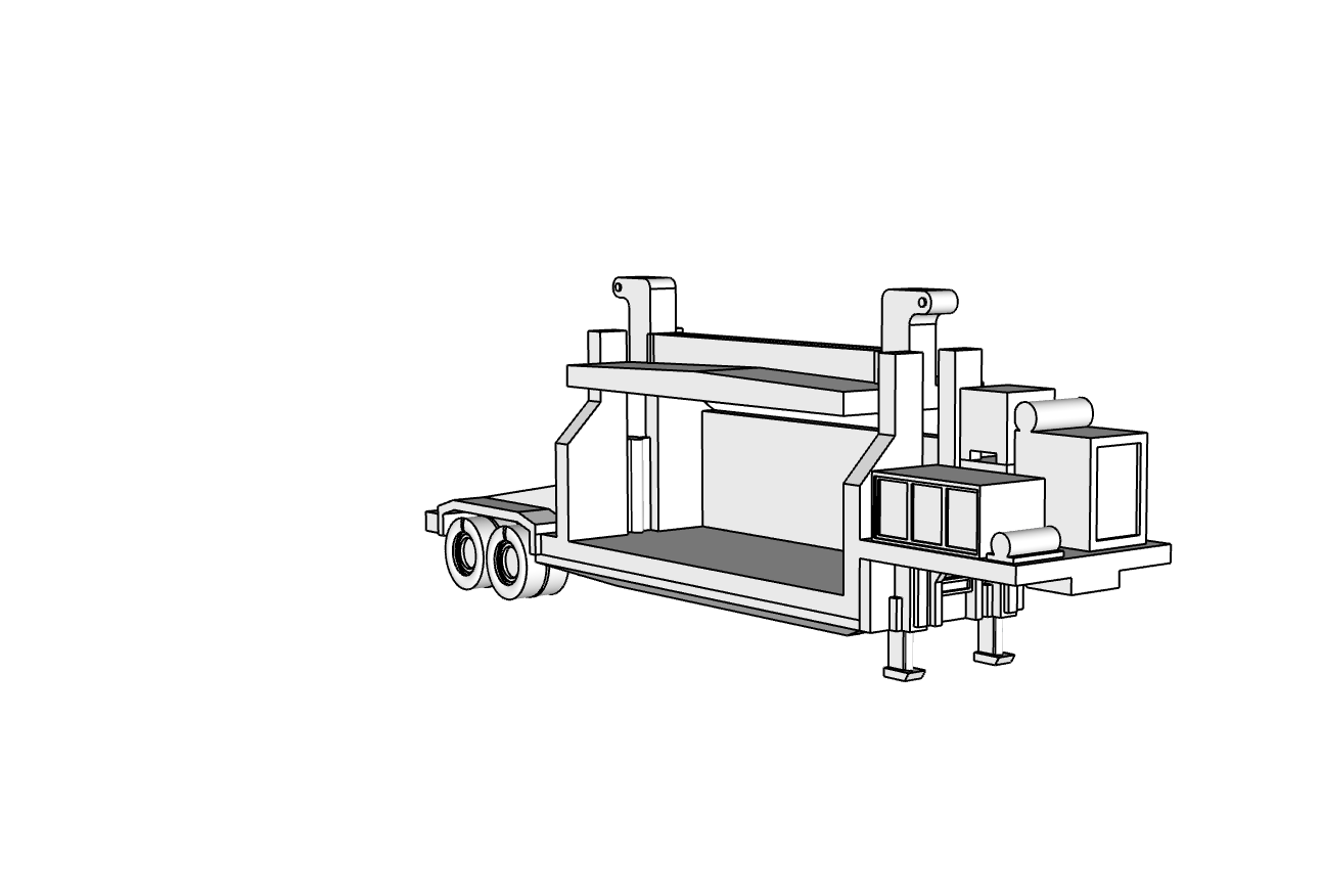 00142 - Crusher Truck - N Scale Model Kit