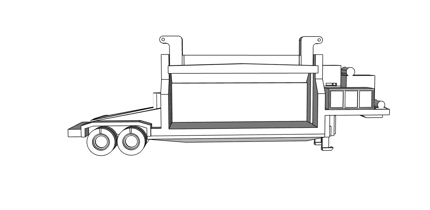 00142 - Crusher Truck - N Scale Model Kit