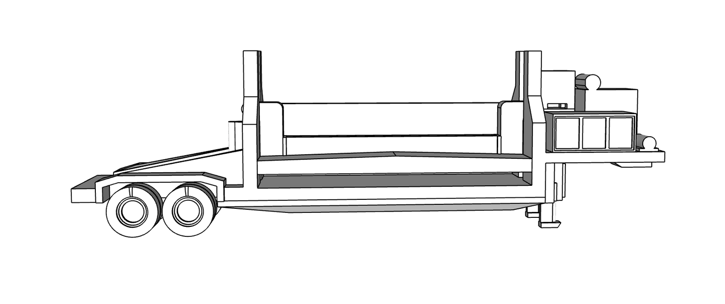 00142 - Crusher Truck - N Scale Model Kit