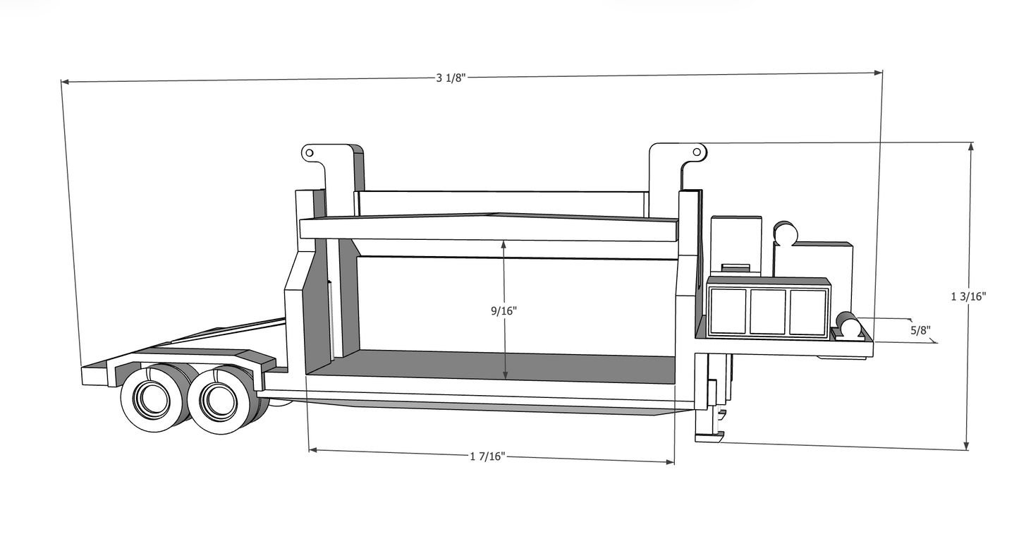 00142 - Crusher Truck - N Scale Model Kit