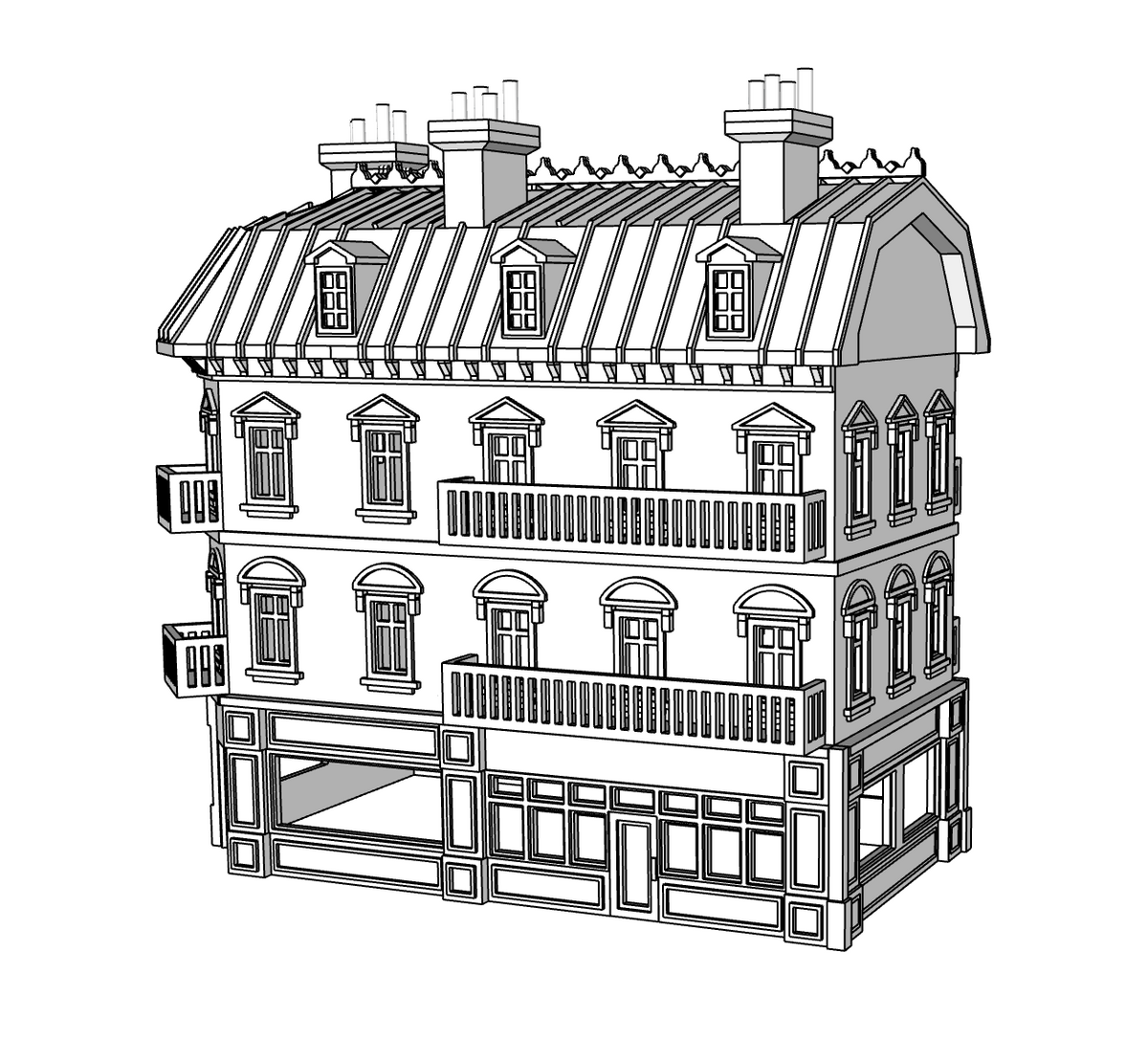 00149 - Monroe and Market - N Scale Model Kit